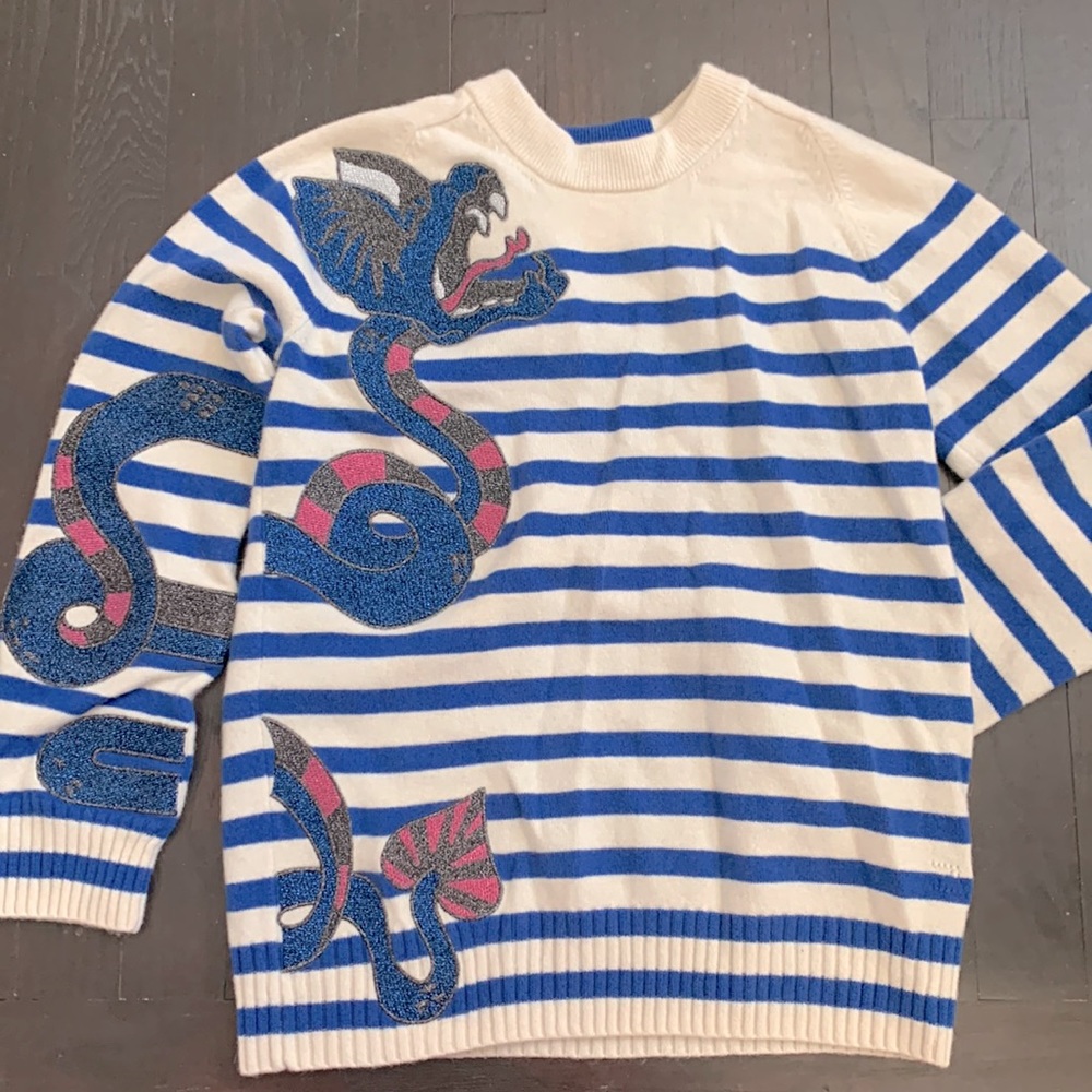 ZADIG VOLTAIRE SEA MONSTER WOOL SWEATER